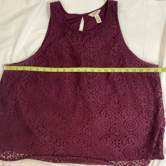 Arizona Jeans Co. lace sleeveless top Junior Plus XXL - Picture 8 of 14